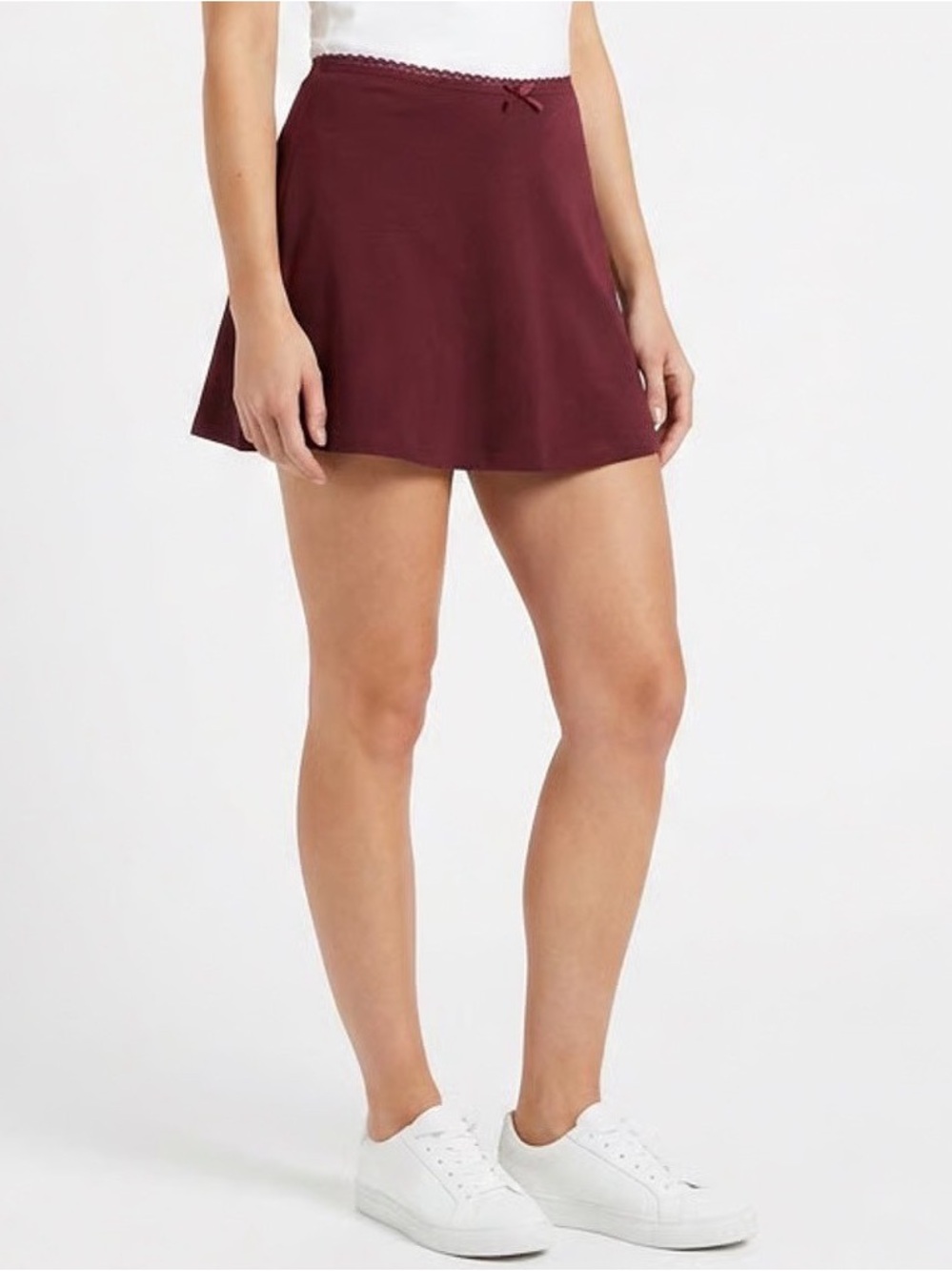NWT Wild Fable Burgundy Mini Skort Size Small
